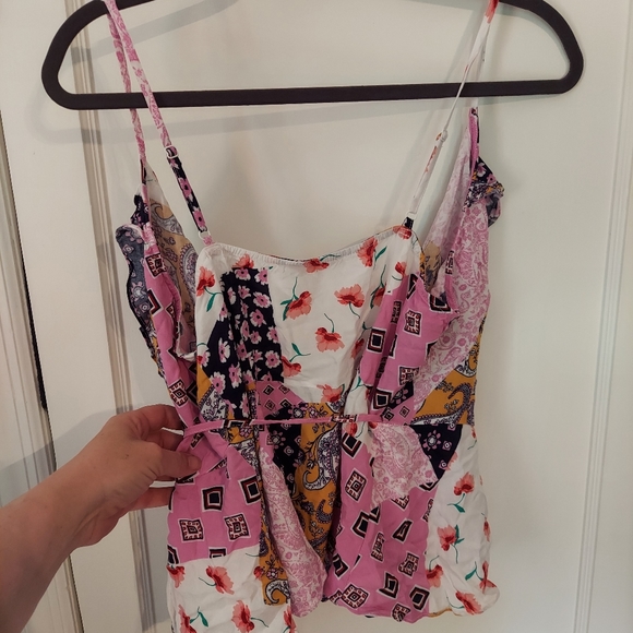 Promesa Patchwork Wrap Tank - Picture 2 of 5